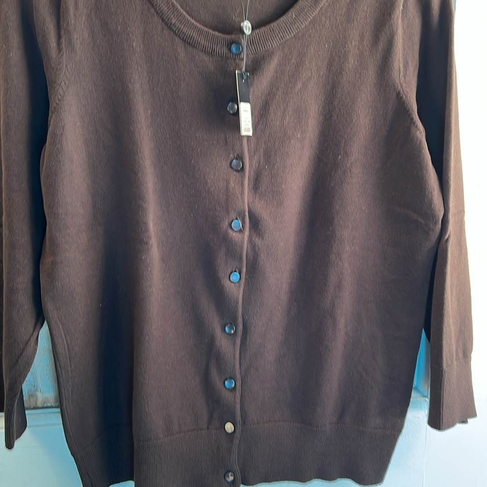 Talbots NWT 9 Button Front Cardigan M - Picture 5 of 7